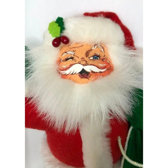 ANNALEE 9" CHRISTMAS DELIGHTS SANTA CLAUS & BAG HOLIDAY STAR LIGHTS UPDOLL NWT - Picture 3 of 11